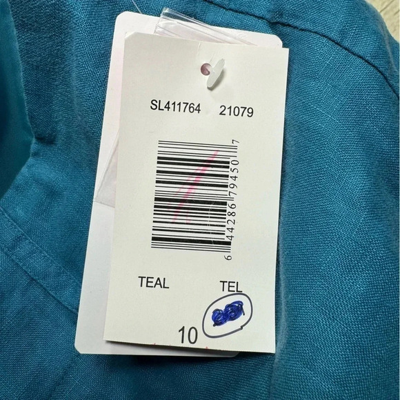 Sunny Leigh 100% Linen Bermuda Short Size 10 - Picture 5 of 6